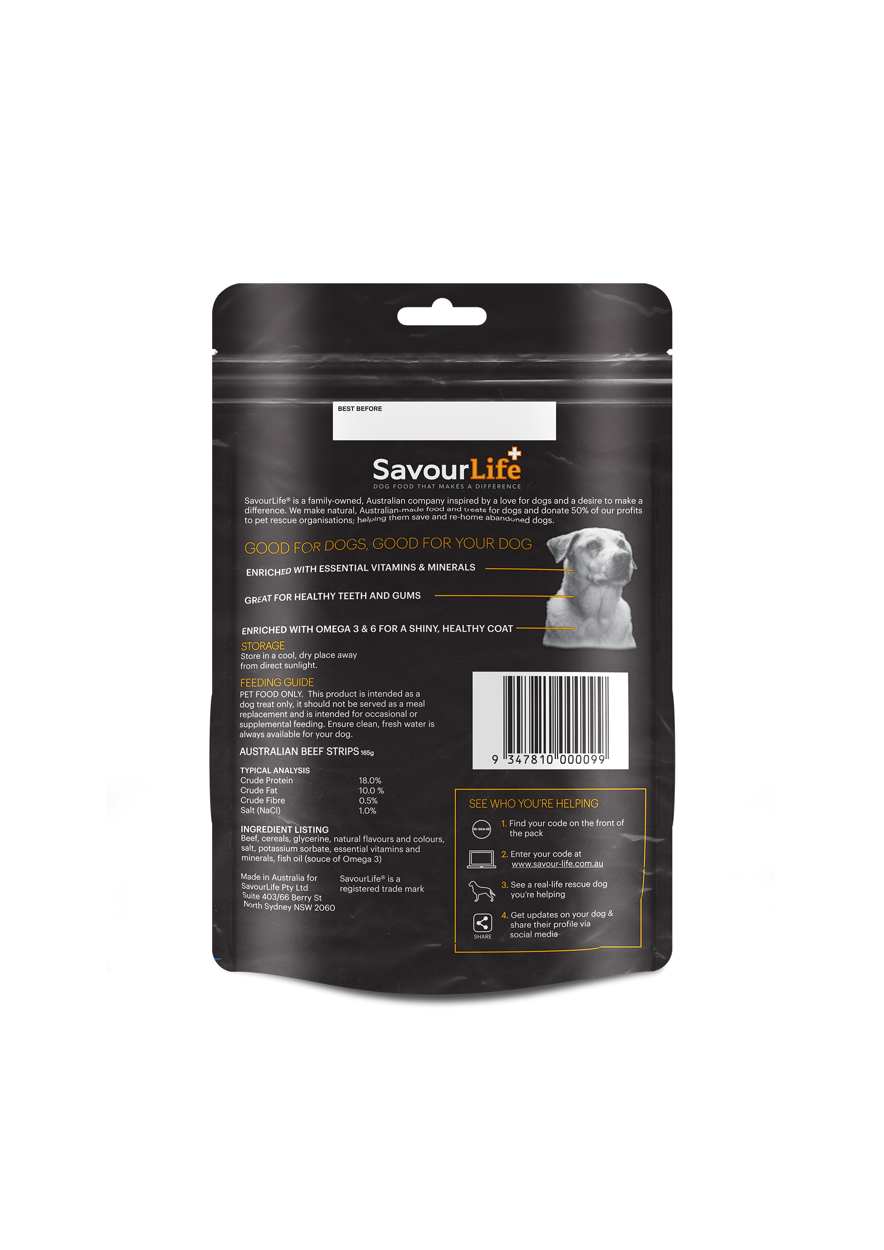 SavourLife - Australian Beef Strips (165g)