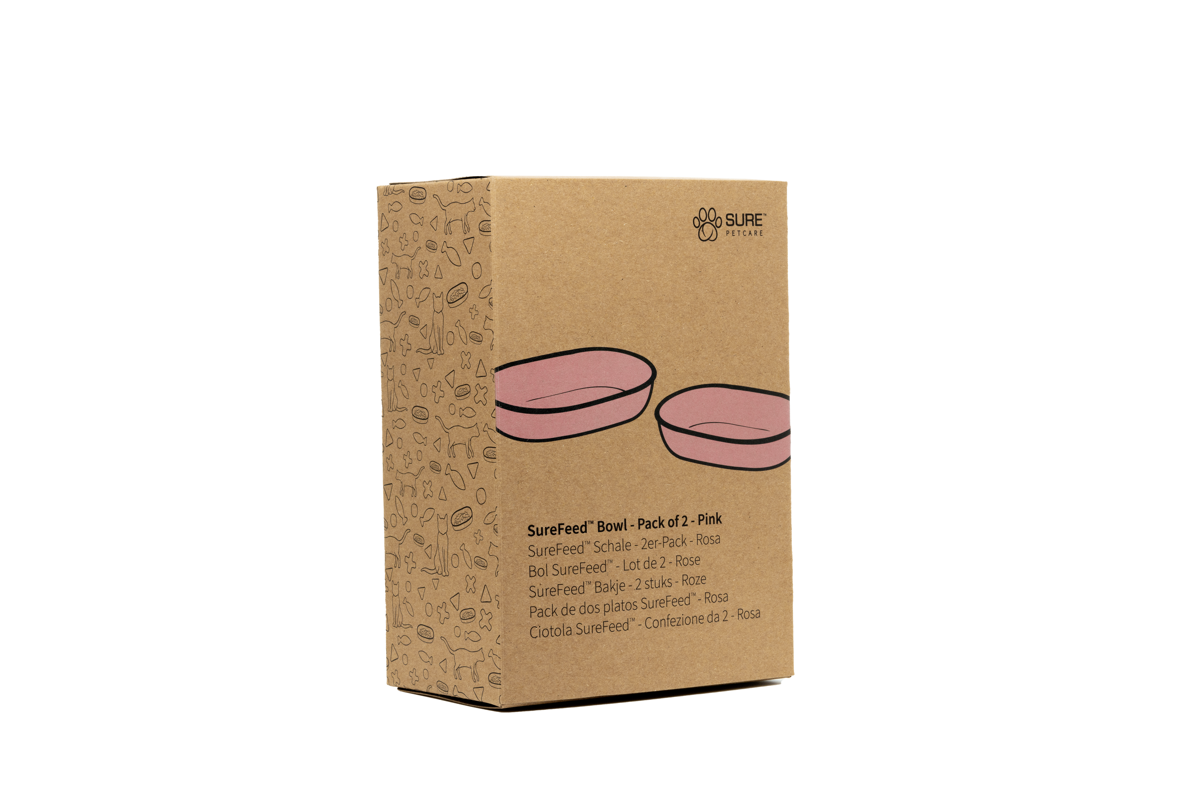Surefeed Pet Feeder Bowl - Pink