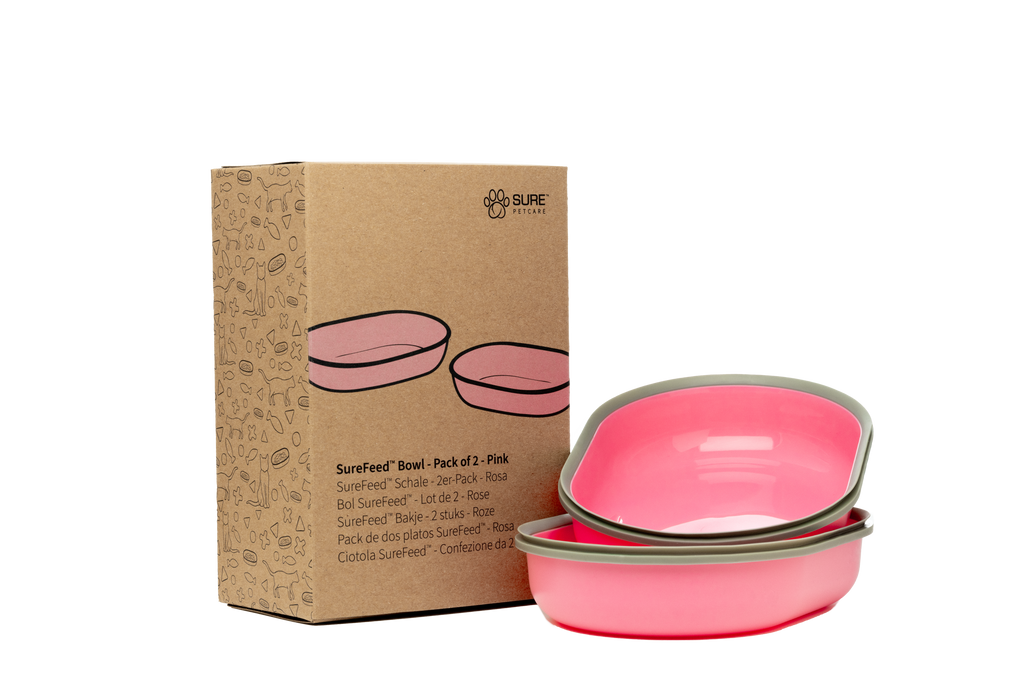 Surefeed Pet Feeder Bowl - Pink