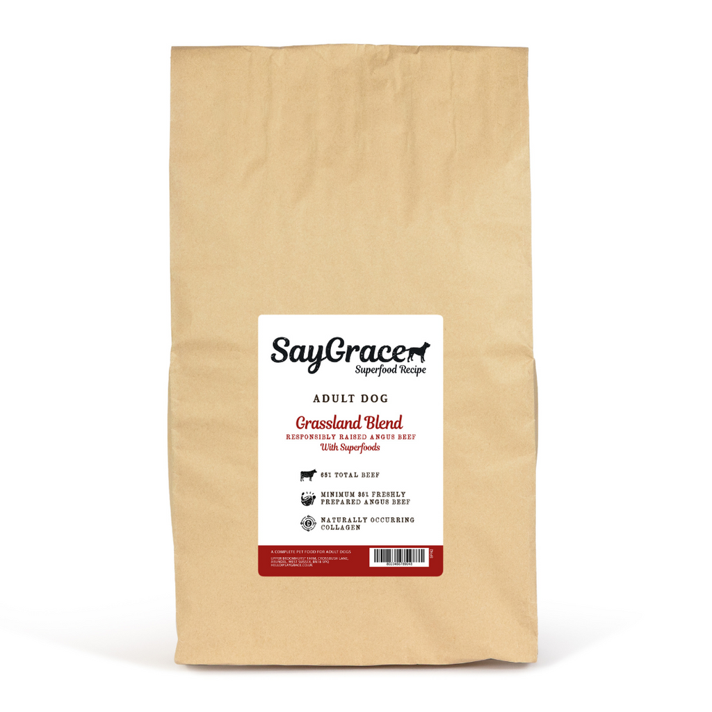 SayGrace Superfood Adult Grassland Blend Responsibly Raised Angus Beef Dry Dog Food