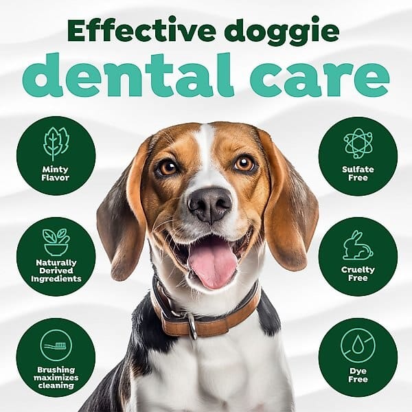 TropiClean Fresh Breath Oral Care Plaque & Tartar Remover Small/Medium Dog Toothbrush Kit